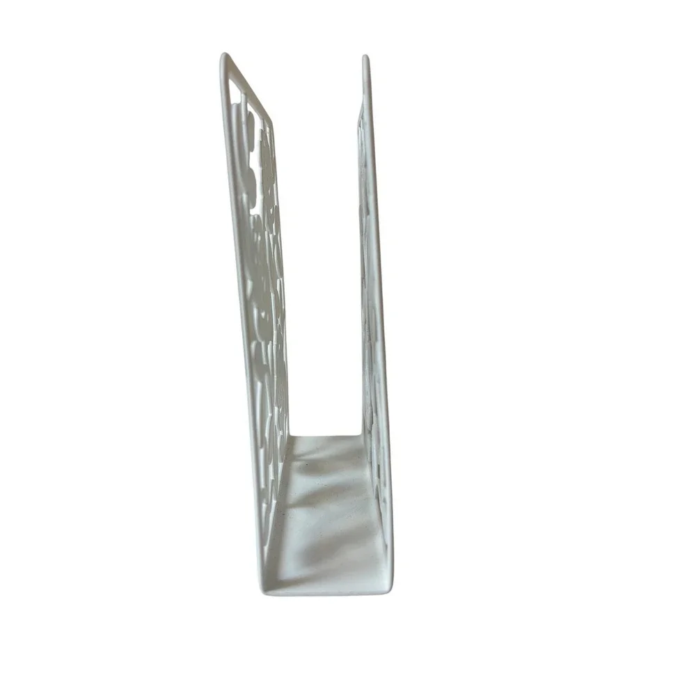 IKEA White Rose Napkin Holder Pretty Flower Cut-Out Design 6